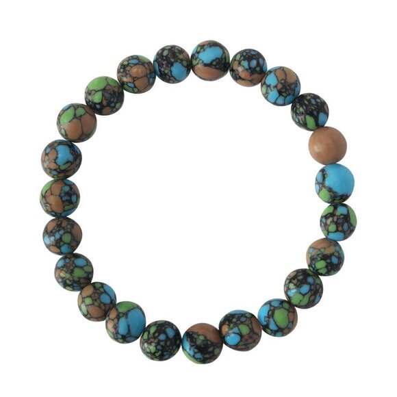 Jewelry - Tricolor Emperor Stone Stretch Bracelet